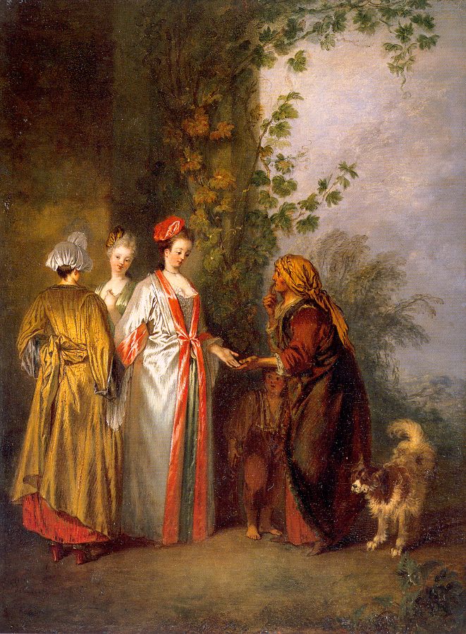 WATTEAU, Antoine The Fortune Tellers